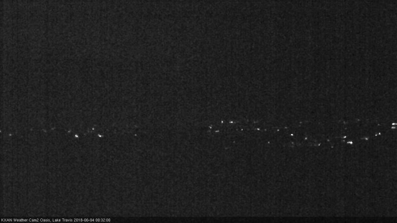 Lake Travis webcam, June 3, 2018 11:35 PM CT