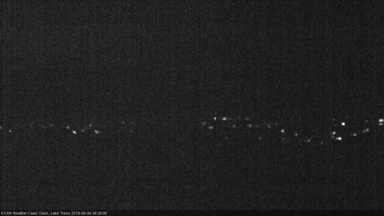 Lake Travis webcam, June 3, 2018 11:40 PM CT