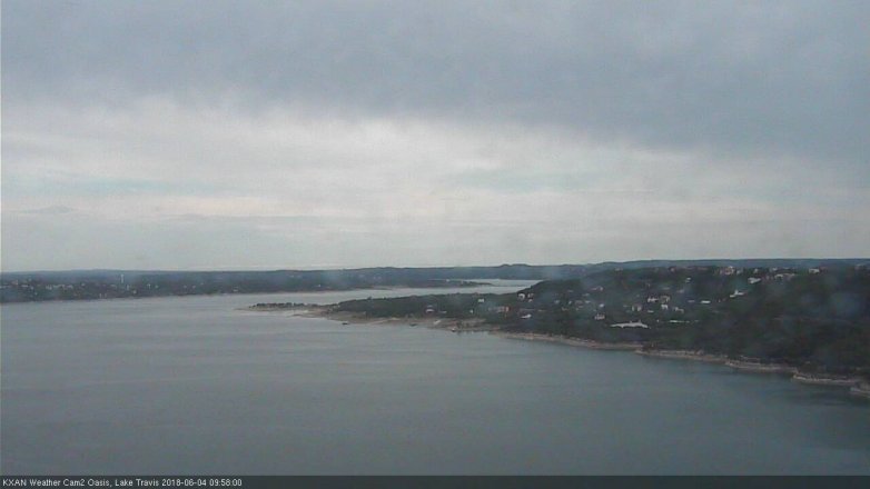 Lake Travis webcam, June 4, 2018 9:00 AM CT