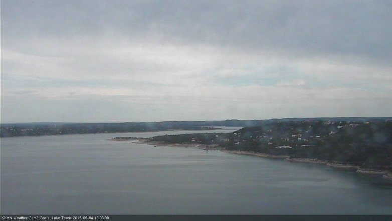 Lake Travis webcam, June 4, 2018 9:05 AM CT