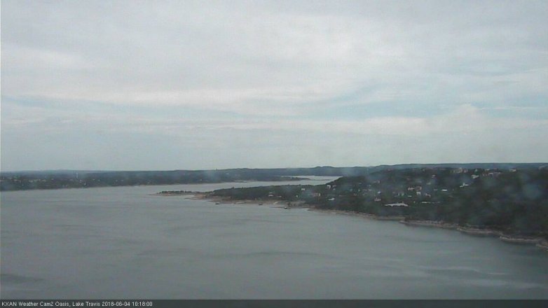 Lake Travis webcam, June 4, 2018 9:20 AM CT