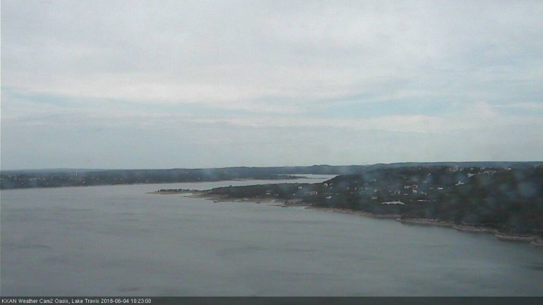 Lake Travis webcam, June 4, 2018 9:25 AM CT