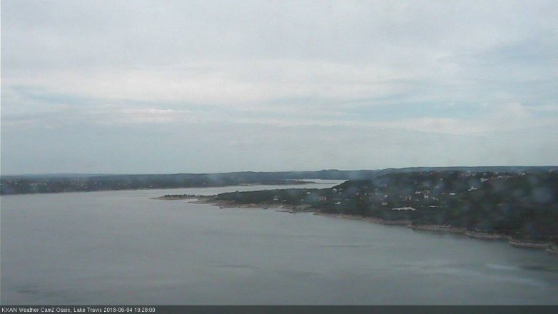 Lake Travis webcam, June 4, 2018 9:30 AM CT