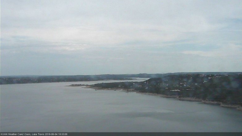 Lake Travis webcam, June 4, 2018 9:35 AM CT