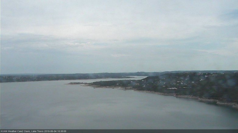 Lake Travis webcam, June 4, 2018 9:40 AM CT