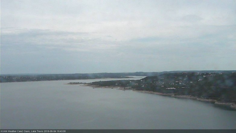 Lake Travis webcam, June 4, 2018 9:45 AM CT