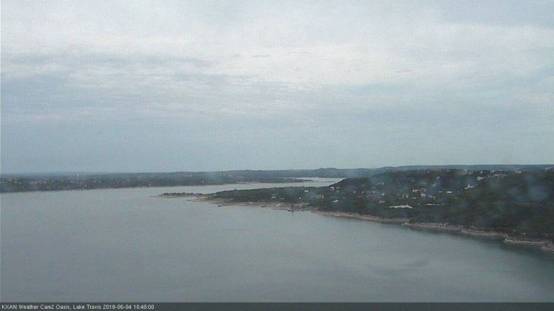 Lake Travis webcam, June 4, 2018 9:50 AM CT