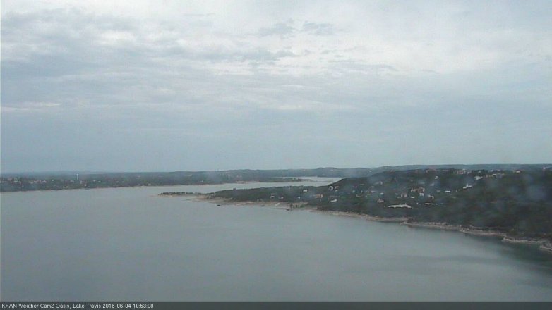 Lake Travis webcam, June 4, 2018 9:55 AM CT