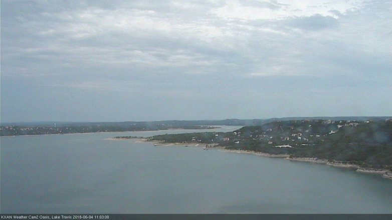 Lake Travis webcam, June 4, 2018 10:05 AM CT