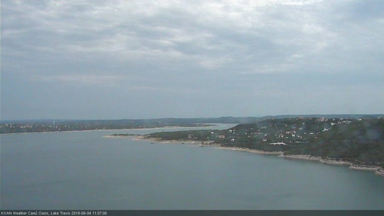 Lake Travis webcam, June 4, 2018 10:10 AM CT