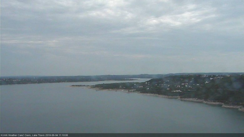 Lake Travis webcam, June 4, 2018 10:20 AM CT