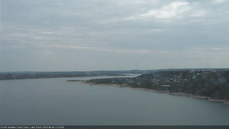 Lake Travis webcam, June 4, 2018 10:25 AM CT