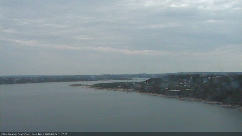 Lake Travis webcam, June 4, 2018 10:30 AM CT