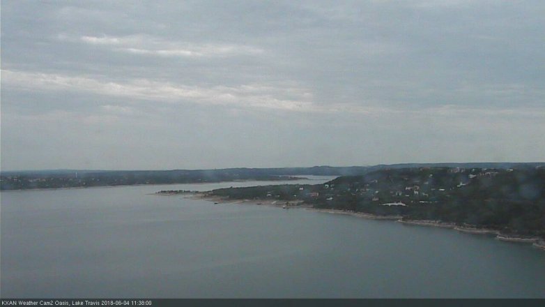 Lake Travis webcam, June 4, 2018 10:40 AM CT