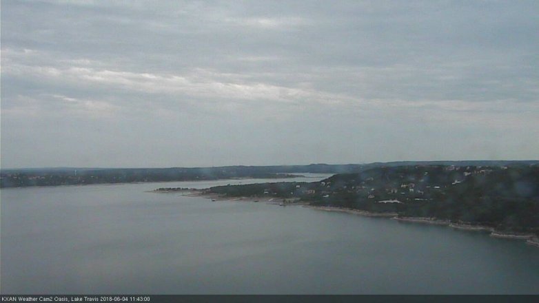 Lake Travis webcam, June 4, 2018 10:45 AM CT