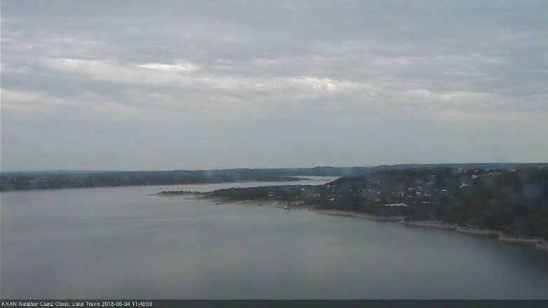 Lake Travis webcam, June 4, 2018 10:50 AM CT