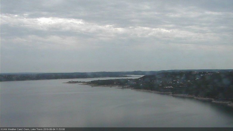 Lake Travis webcam, June 4, 2018 10:55 AM CT