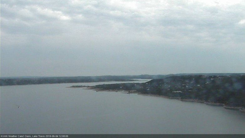 Lake Travis webcam, June 4, 2018 11:10 AM CT