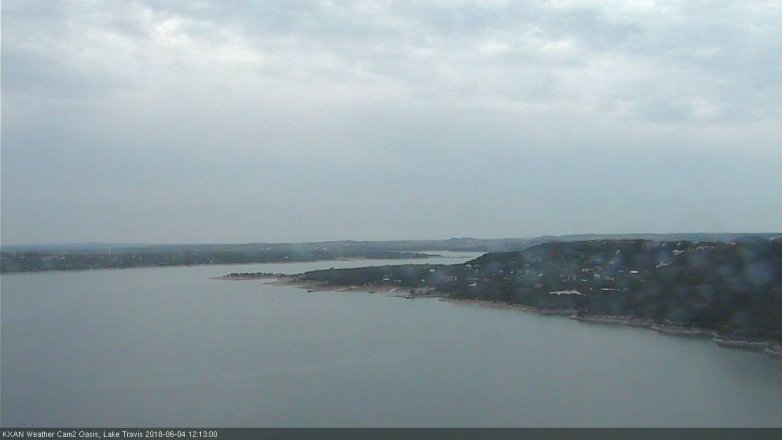 Lake Travis webcam, June 4, 2018 11:15 AM CT