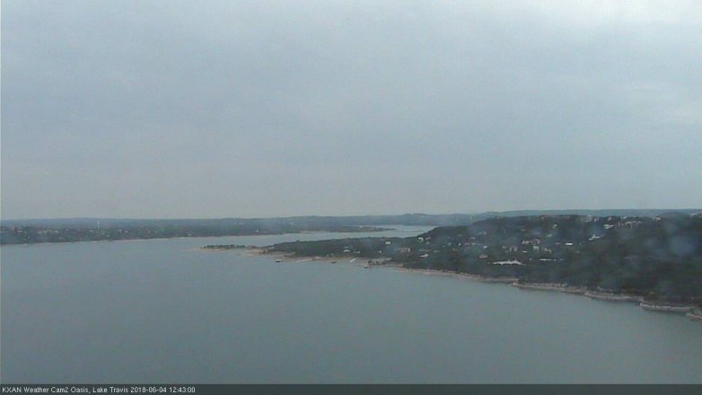 Lake Travis webcam, June 4, 2018 11:45 AM CT