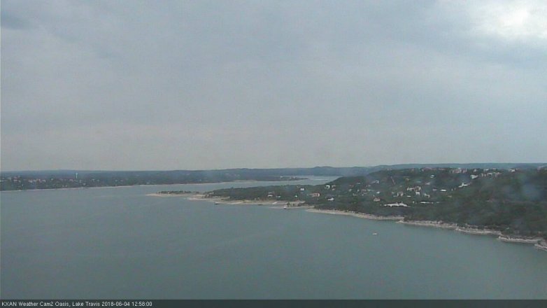 Lake Travis webcam, June 4, 2018 12:00 PM CT