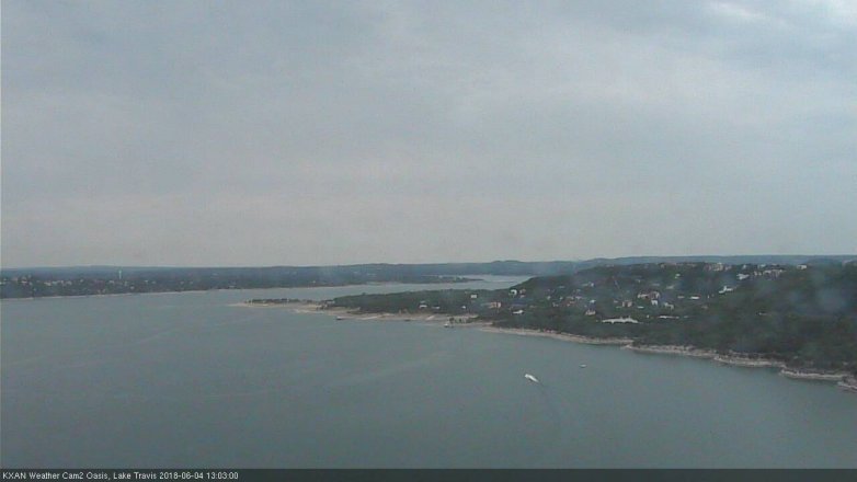 Lake Travis webcam, June 4, 2018 12:05 PM CT