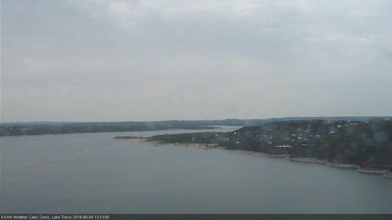 Lake Travis webcam, June 4, 2018 12:15 PM CT