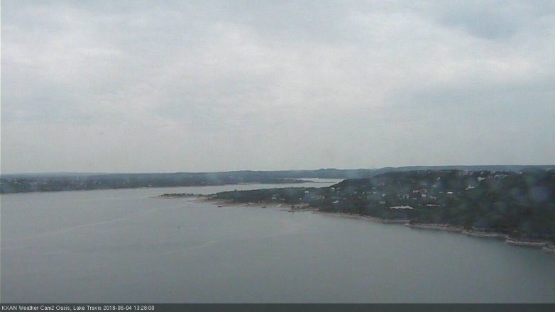Lake Travis webcam, June 4, 2018 12:30 PM CT
