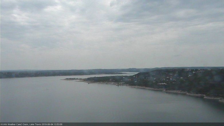 Lake Travis webcam, June 4, 2018 12:55 PM CT