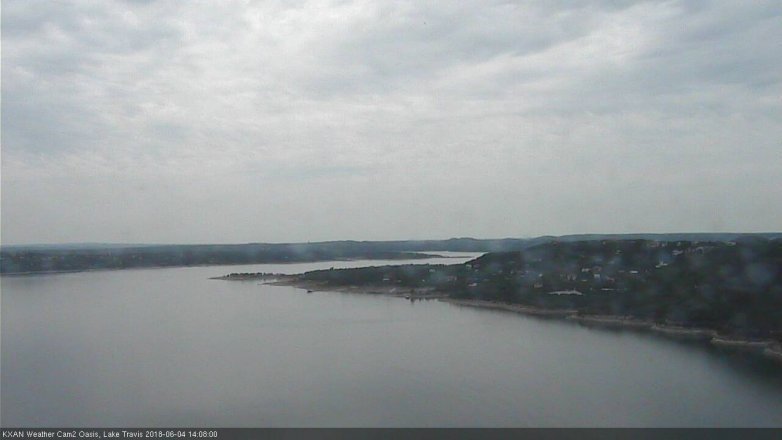 Lake Travis webcam, June 4, 2018 1:10 PM CT