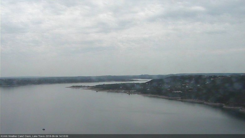 Lake Travis webcam, June 4, 2018 1:20 PM CT