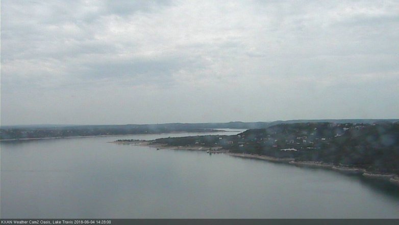 Lake Travis webcam, June 4, 2018 1:30 PM CT