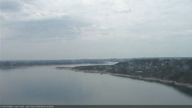 Lake Travis webcam, June 4, 2018 1:40 PM CT