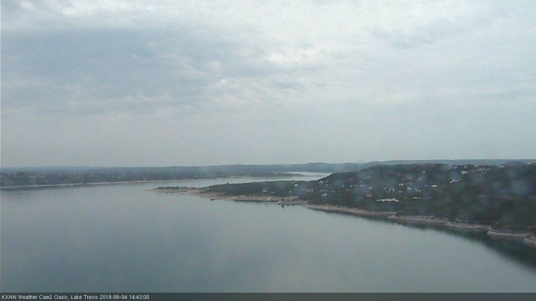 Lake Travis webcam, June 4, 2018 1:45 PM CT