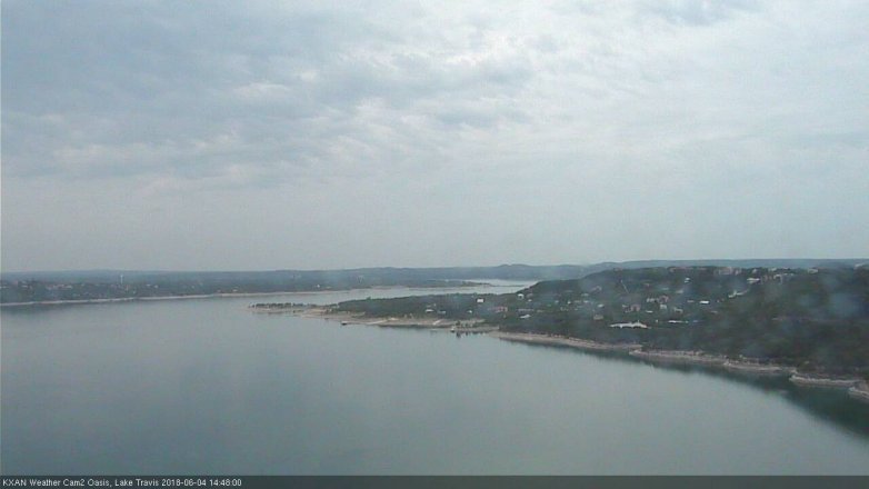 Lake Travis webcam, June 4, 2018 1:50 PM CT