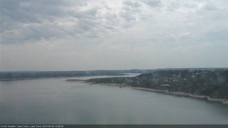 Lake Travis webcam, June 4, 2018 2:10 PM CT