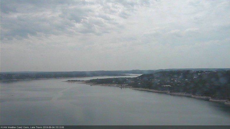 Lake Travis webcam, June 4, 2018 2:15 PM CT