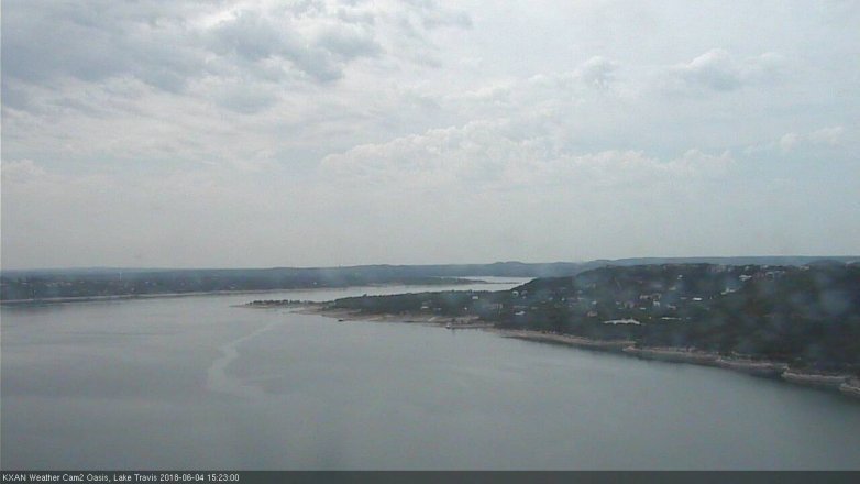 Lake Travis webcam, June 4, 2018 2:25 PM CT