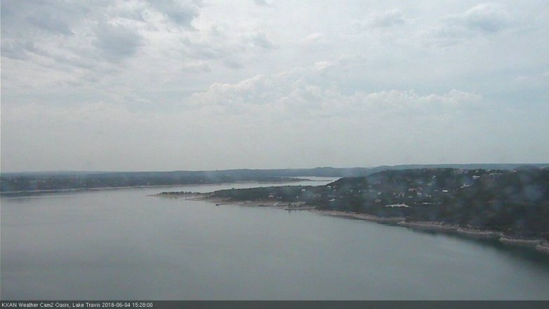 Lake Travis webcam, June 4, 2018 2:30 PM CT