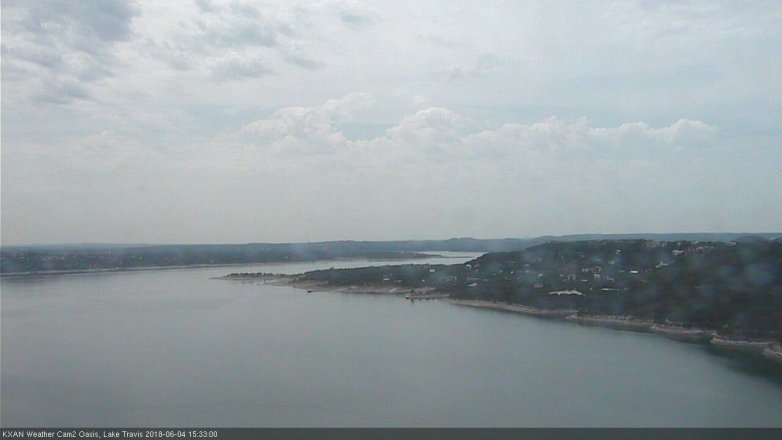Lake Travis webcam, June 4, 2018 2:35 PM CT