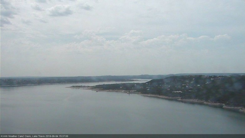 Lake Travis webcam, June 4, 2018 2:40 PM CT