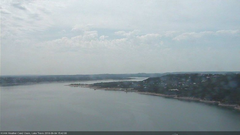 Lake Travis webcam, June 4, 2018 2:45 PM CT