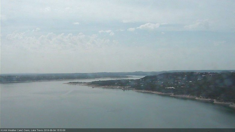 Lake Travis webcam, June 4, 2018 2:55 PM CT