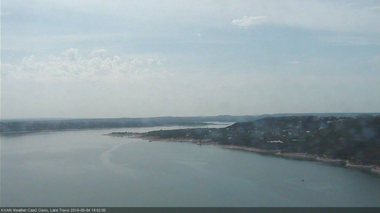 Lake Travis webcam, June 4, 2018 3:05 PM CT