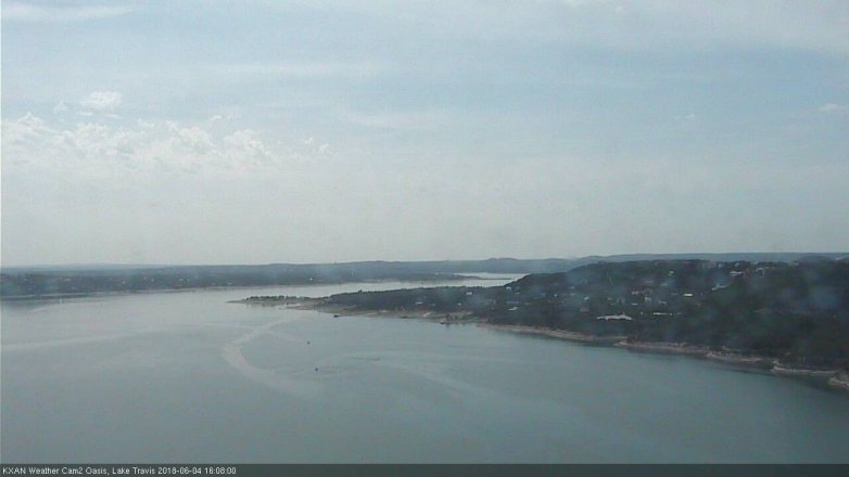Lake Travis webcam, June 4, 2018 3:10 PM CT