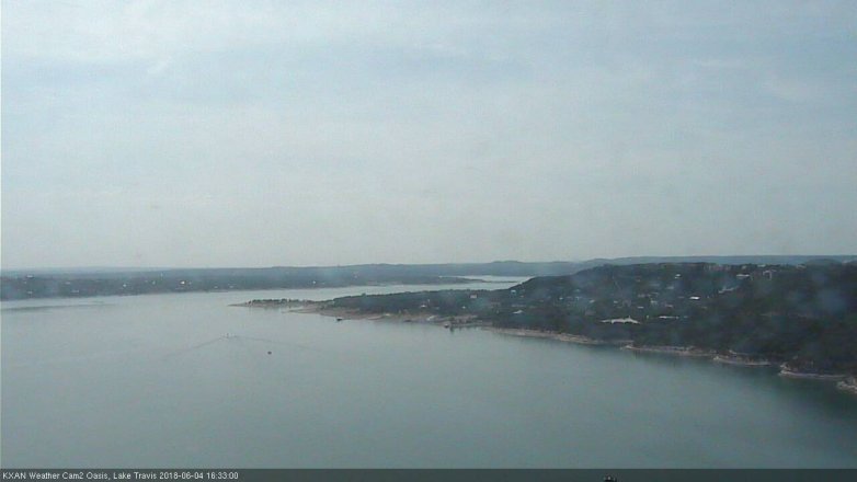 Lake Travis webcam, June 4, 2018 3:35 PM CT