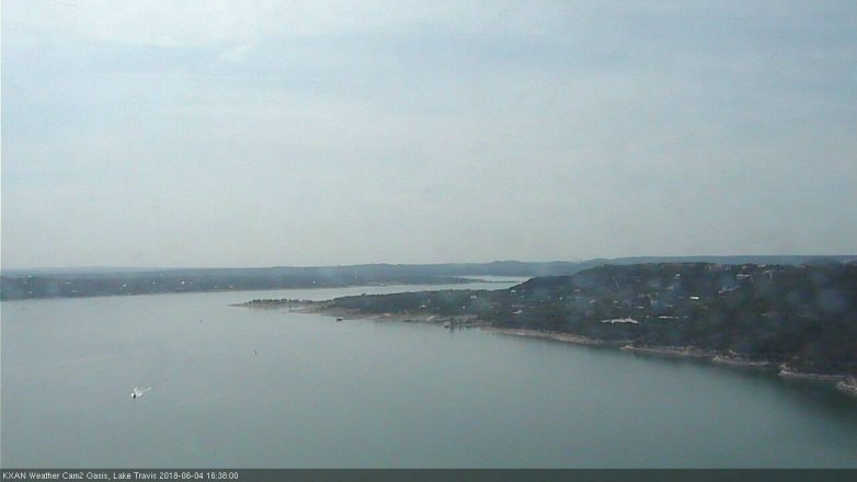 Lake Travis webcam, June 4, 2018 3:40 PM CT