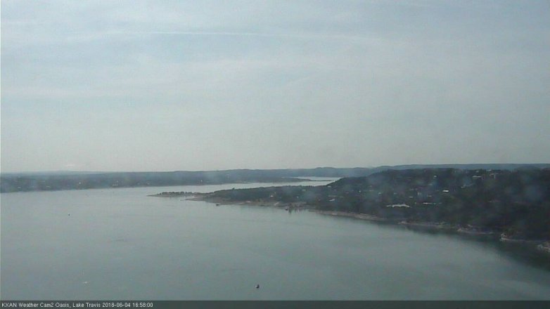 Lake Travis webcam, June 4, 2018 4:00 PM CT