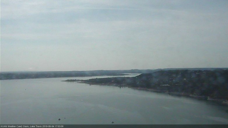 Lake Travis webcam, June 4, 2018 4:05 PM CT