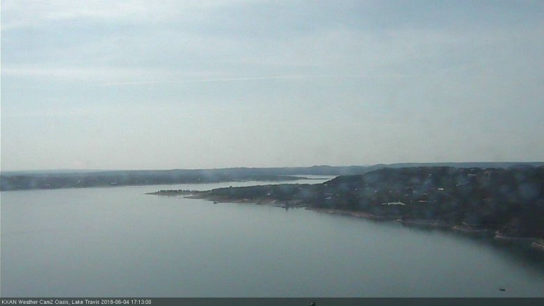 Lake Travis webcam, June 4, 2018 4:15 PM CT